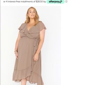 Show Me Your Mumu Dune Colored 1X Bridesmaid Dress